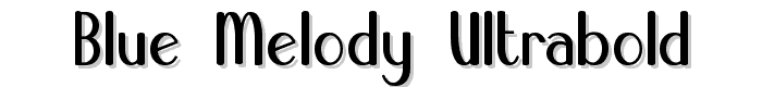 Blue Melody UltraBold font